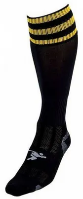 Image de Precision - Chaussettes de football "Pro" pour enfants RD161 (35,5 EU - 39,5 EU) (Noir/Or)