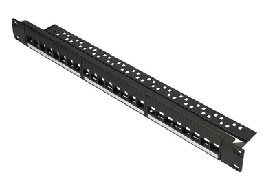 Obrázok produktu pre Extralink 24-portový modulárny patch panel UTP, 19", 1U, 24 portov
