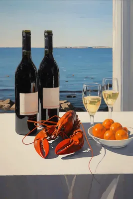 Produktbild von Plakat 20x30cm Abendessen an der Bucht
