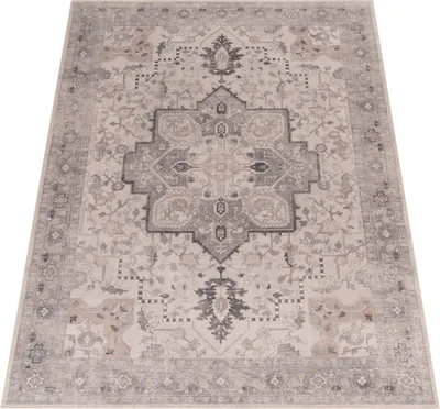 Produktbild von Paco Home Vintage Boho Stil Moderner Wohnzimmerteppich Kurzflor Rutschfest 240x340 cm