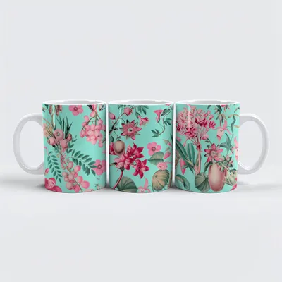 Produktbild von raxxa Premium-Tasse "Jungle Of Colors Mint"