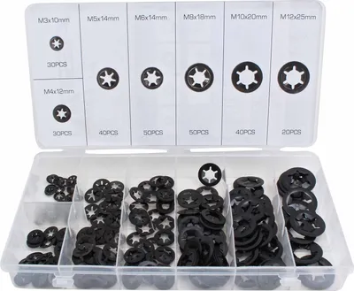 Obrázok produktu pre Podložky bezpečnostné - poistné, Starlock M3 - M12, 260ks