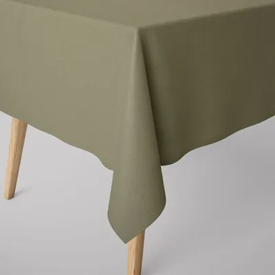 Produktbild von SCHÖNER LEBEN. Tischdecke Waffelrelief Kästchenstruktur uni grün Größe 130x130cm