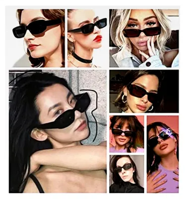 Produktbild von Retro Rechteckige Sonnenbrille für Damen und Herren