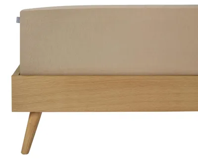 Produktbild von SCHIESSER Spannbettlaken Flexi | Einfarbig | 95/5 | 95 % Baumwolle, 5 % Elasthan | 150x200 cm (geeignet für Matratzen 140x200 cm bis 160x220 cm, Matratzenhöhe bis 30 cm) | Cappuccino