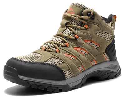 Image de Chaussures de randonnée pour femmes NORTIV, modèle de trekking, taille 41.5, couleur marron/orange