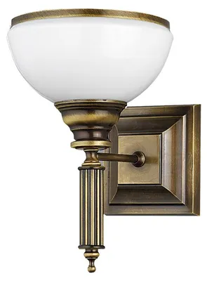 Obrázek produktu pro Nástěnná lampa ZEUS, mosaz, 1xE27x20W, kov, rozměry: 32x22x25 cm, IP20, Jupiter