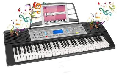Produktbild von Kompaktes 61-Tasten Keyboard - Digitalpiano E-Piano - Aufnahme- und Programmierfunktion - Integrierte Lautsprecher - Netzbetrieb