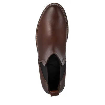 Produktbild von MARCO TOZZI Damen Stiefelette Chelsea Boot Leder Gummizug Stretch 2-25366-41, Größe:37 EU, Farbe:Braun