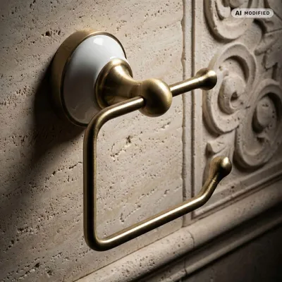 Image de Support de papier toilette rétro en bronze PaulGurkes
