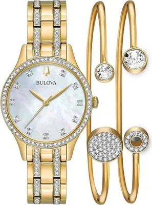 Image de Zegarek Bulova 98X119 CYRKONIE złoty