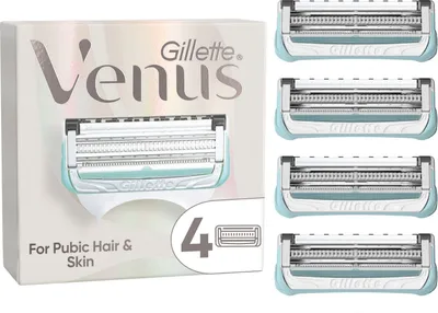 Produktbild von Rasierklingen Venus Pubic Hair & Skin 4 Rasierklingen