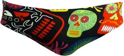 Produktbild von Turbo Halloween Skulls Badeslip Rot,Schwarz S Herren Rot,Schwarz S