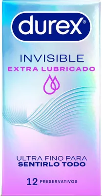 Immagine prodotto di Durex - Invisibile Extra Lubrificato 12 Unità