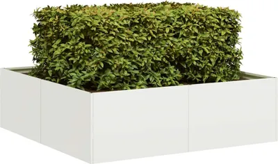 Zdjęcie produktu dla Maison Exclusive – donica na rośliny, biała, 100 x 100 x 30 cm, stal