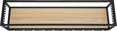 Immagine prodotto di Portabottiglie, montaggio a soffitto, design vintage, nero, 1 ripiano
