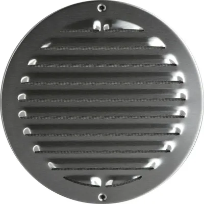 Produktbild von Upmann Wetterschutzgitter, rund Edelstahl gebürstet, 200 mm