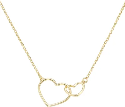 Produktbild von Collier Smart Jewel mit Herzen, Silber 925 Gold 45 cm