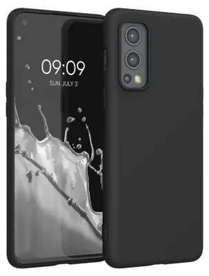 Produktbild von kwmobile Handyhülle für OnePlus Nord 2 5G Hülle - TPU Case - Kabelloses Laden - Schutzhülle Cover in Schwarz matt