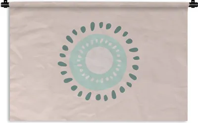 Produktbild von MuchoWow® Wandteppich Wandbehang Sommer - Kiwi - Abstrakt 60x40 cm Tapisserie Dekoration Wandtuch - Wanddekorationen