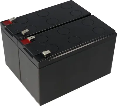 Produktbild von Akku passend für den APC AkkuPack APC-RBC22 zum Selbsteinbau 2x CSB-GP1272F2 12 Volt AGM Bleiakku 7,2Ah, 151x65x100mm 6,3mm