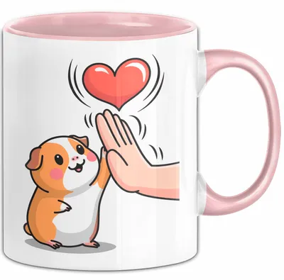 Produktbild von Meerschweinchen Tierliebhaber Tasse Geschenk Lustige Geschenkidee Spruch (Rosa)
