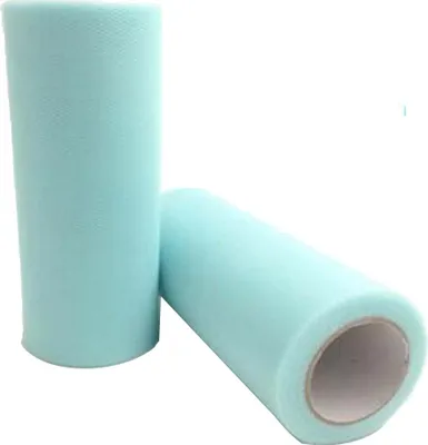 Produktbild von Tüllstoff 1 Rollen Bunt Tüll Meterware Tüll Rolle, Tüll Stoff Rollen, 15cm x 22M Tüllband Tüll Dekostoff, Tüllrolle für DIY Basteln Tutu Röcke Hochzeit Party Dekoration