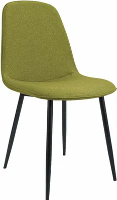 Produktbild von CLP Esszimmerstuhl Maryam gepolstert mit Rückenlehne grün Material Stoff
