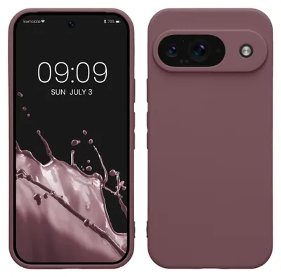 Produktbild von kwmobile Handyhülle für Google Pixel 9 Hülle - weiches Handy Silikon Case - Schutzhülle Cover - Grape