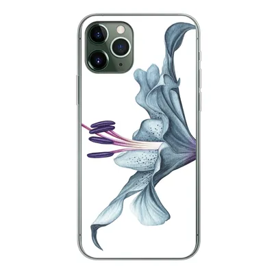 Produktbild von MuchoWow® Handyhülle Schutzhülle Hülle für iPhone 11 Pro Blumen - Aquarell - Lilie Silikon Softcase Handy Hülle - Handy