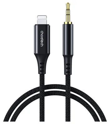 Produktbild von Choetech Aux007 Beleuchtung / Miniklinke 3.5Mm Kabel 1 M - Schwarz