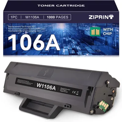 Produktbild von ZIPRINT 106a W1106a Toner Kompatibel für HP 106A für HP Laser 107w Toner