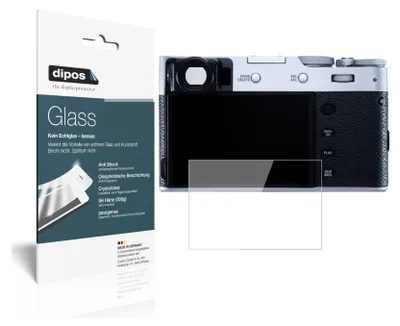 Zdjęcie produktu dla 2x Folia ochronna do Fujifilm X100V - Folia antywstrząsowa 9H do szkła z tworzywa sztucznego