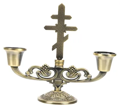 Produktbild von Set aus 2 Vintage-Kerzenständern für die Tischdekoration