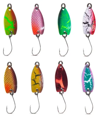 Produktbild von Iron Trout Zest Spoon 2,3g - Forellenblinker, Sänger Farbe:Crackle Yellow / Green