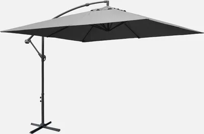 Produktbild von sweeek - Quadratischer Sonnenschirm 3x3m - Grau