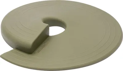 Produktbild von WAGNER Türstopper STOP - Ø 110 x 13 mm, Kunststoff olivgrün, Unterschieben & Einklemmen, schützt Tür und Wand - 15697801