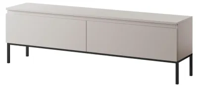 Produktbild von Selsey Bemmi - TV-Schrank Lowboard, Beige mit schwarzen Beinen, 150 cm