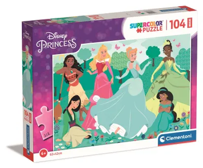 Obrázek produktu pro Clementoni Supercolor Disney Princess, 104 kusů, Kreslené filmy, 4 rok/roky