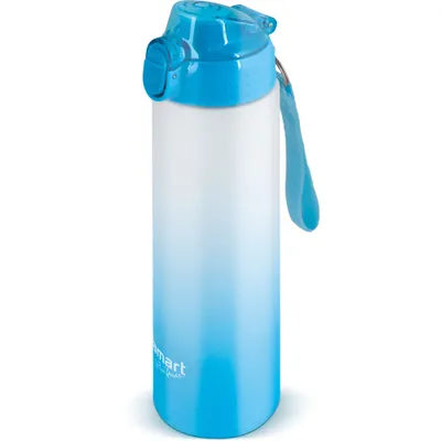 Obrázek produktu pro LAMART LT4055 Sportovní lahev, uzavíratelný těsnící mechanismus pítka se silikonovým těsněním zabraňuje otevření lahve, materiál tritan, modrá, 700 ml, 25 cm