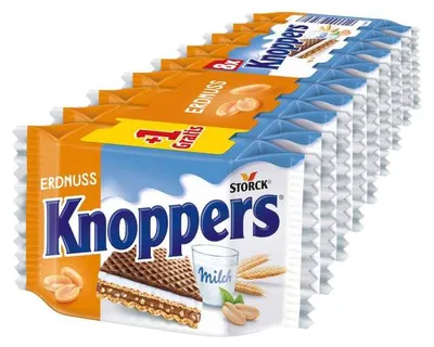 Produktbild von Knoppers Erdnuss 8er + 1 gratis