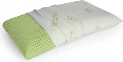 Produktbild von Talamo Italia Kissen fürs Bett, 100 %  Italy, Kissen aus Organic Green Memory, perforierter und umweltfreundlicher Kissenbezug, 73 x 43 x 14 cm