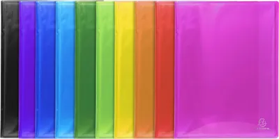Produktbild von Exacompta 85470E Sichtmappe PP 500µ 80 Hüllen A4 Iderama Farben sortiert 24x32cm