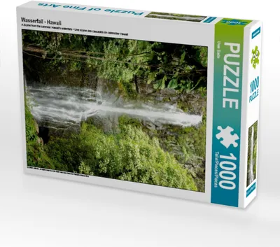 Produktbild von Calvendo Wasserfall - Hawaii 1000 Teile Puzzle hoch 480x640mm, Bade Uwe; 7301607