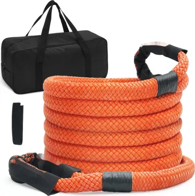 Produktbild von Hochleistungs-Abschleppseil 25 mm x 6 m 17237 kg Zugkraft Offroad-Abschleppgurt mit 30 % Elastizitätsenergie für Jeep, Auto, LKW, ATV, UTV, SUV und Traktor