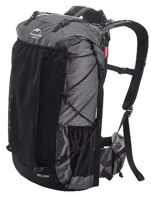 Obrázek produktu pro Turistický batoh, voděodolný, lehký design, černý