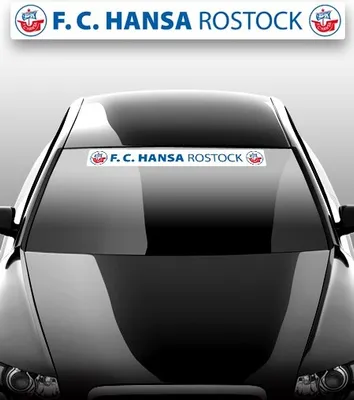 Produktbild von AUTOAUFKLEBER AUFKLEBER FC HANSA ROSTOCK Schriftzug groß NEU