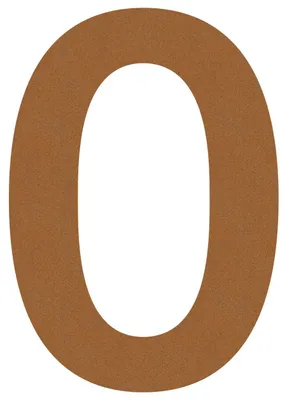 Produktbild von Hausnummer ''0'' Rost