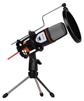 Obrázok produktu pre Woxter Mic-Studio, Štúdiový mikrofón, -55 dB, 50 - 16000 Hz, Kábel, 3,5 mm (1/8"), Čierna, Oranžová