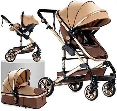 Productafbeelding van Kinderwagen 3-in-1 - Babywagen 3-in-1 - Duowagen - Kinderwagen 3-in-1 inclusief autostoeltje